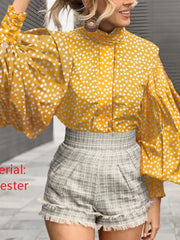 Load image into Gallery viewer, Long Lantern Sleeve Blouse