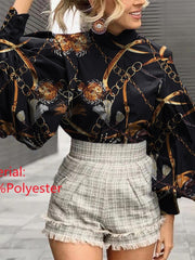 Load image into Gallery viewer, Long Lantern Sleeve Blouse