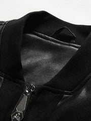 Load image into Gallery viewer, Faux Leather Skull Jackets