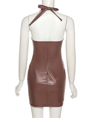 Load image into Gallery viewer, Faux Leather Dress