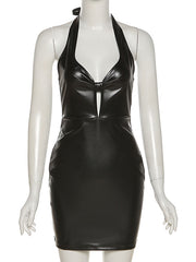 Load image into Gallery viewer, Faux Leather Dress