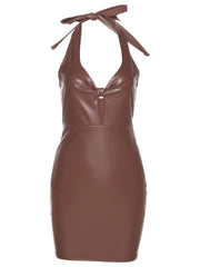 Load image into Gallery viewer, Faux Leather Dress