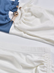 Load image into Gallery viewer, Crop Top and Drawstring Ruched Skirts