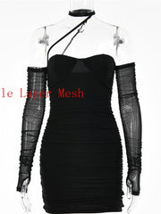 Load image into Gallery viewer, Sheer Sleeve Dress