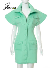 Load image into Gallery viewer, Oversized Collar Dress