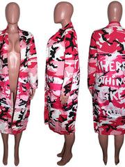 Load image into Gallery viewer, Long Sleeve Camouflage Coat