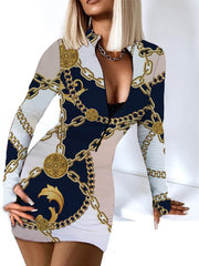 Load image into Gallery viewer, Long Sleeve Bodycon Dress
