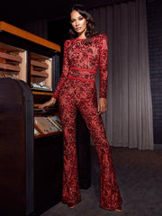 Load image into Gallery viewer, Wide Leg Lace Jumpsuit