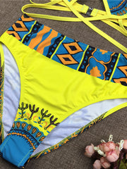 Load image into Gallery viewer, Ethnic Print Bikini