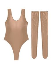 Load image into Gallery viewer, Bodysuit & Stocking Set