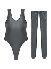 Load image into Gallery viewer, Bodysuit & Stocking Set