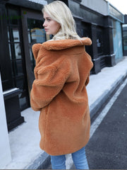 Load image into Gallery viewer, Faux Fur Coat