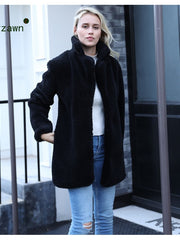 Load image into Gallery viewer, Faux Fur Coat