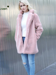 Load image into Gallery viewer, Faux Fur Coat