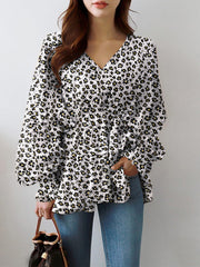 Load image into Gallery viewer, Long Sleeve Ruffle Blouse