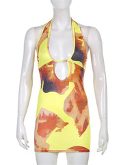 Load image into Gallery viewer, Colorful Halter Dress