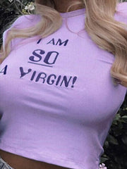 Load image into Gallery viewer, Crop Top (I am So a virgin)