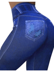 Load image into Gallery viewer, Jeans Print Leggings