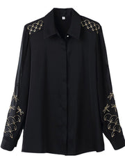 Load image into Gallery viewer, Long Sleeve Chiffon Blouse
