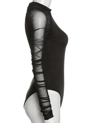 Load image into Gallery viewer, Sheer Sleeve Bodysuit