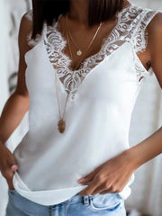 Load image into Gallery viewer, Lace V-Neck Top