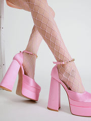 Load image into Gallery viewer, Chunky High Heel Shoes