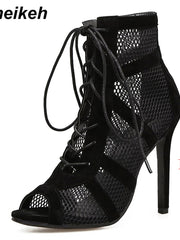 Load image into Gallery viewer, Mesh High Heel