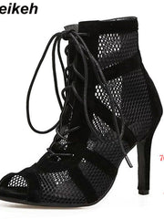 Load image into Gallery viewer, Mesh High Heel