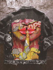 Load image into Gallery viewer, Custom Print Jeans Jacket