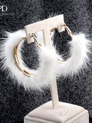 Load image into Gallery viewer, Fur Earrings