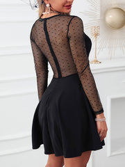 Load image into Gallery viewer, Sheer Long Sleeve Dress