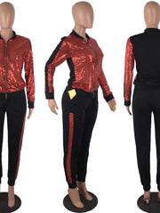 Load image into Gallery viewer, Sequined Two-Piece Set