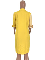 Load image into Gallery viewer, Long Sleeve Shirt Dress