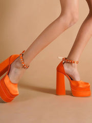 Load image into Gallery viewer, Chunky High Heel Shoes