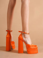 Load image into Gallery viewer, Chunky High Heel Shoes