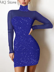 Load image into Gallery viewer, Sheer Long Sleeve Dress