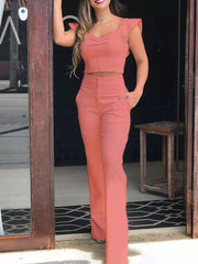 Load image into Gallery viewer, Two-Piece Pants and Blouse Set