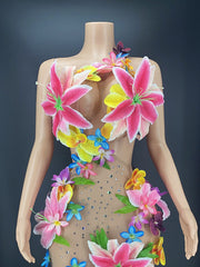 Load image into Gallery viewer, Colorful Floral Dress