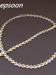 Load image into Gallery viewer, Stainless Steel Necklace & Bracelet Set