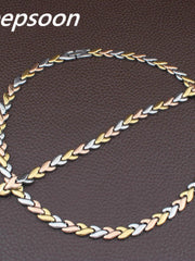 Load image into Gallery viewer, Stainless Steel Necklace & Bracelet Set