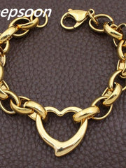 Load image into Gallery viewer, Stainless Steel Heart Bracelet