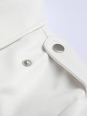 Load image into Gallery viewer, White Faux Leather Jacket