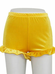 Load image into Gallery viewer, Velvet Ruffled High Waist Shorts