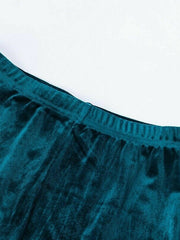 Load image into Gallery viewer, Velvet Ruffled High Waist Shorts