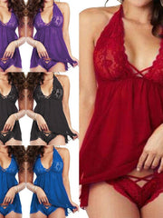 Load image into Gallery viewer, Sexy Lingerie Sleepwear Lace Women's Dress & Underwear - vendach