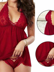 Load image into Gallery viewer, Sexy Lingerie Sleepwear Lace Women's Dress & Underwear - vendach