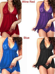 Load image into Gallery viewer, Sexy Lingerie Sleepwear Lace Women's Dress & Underwear - vendach