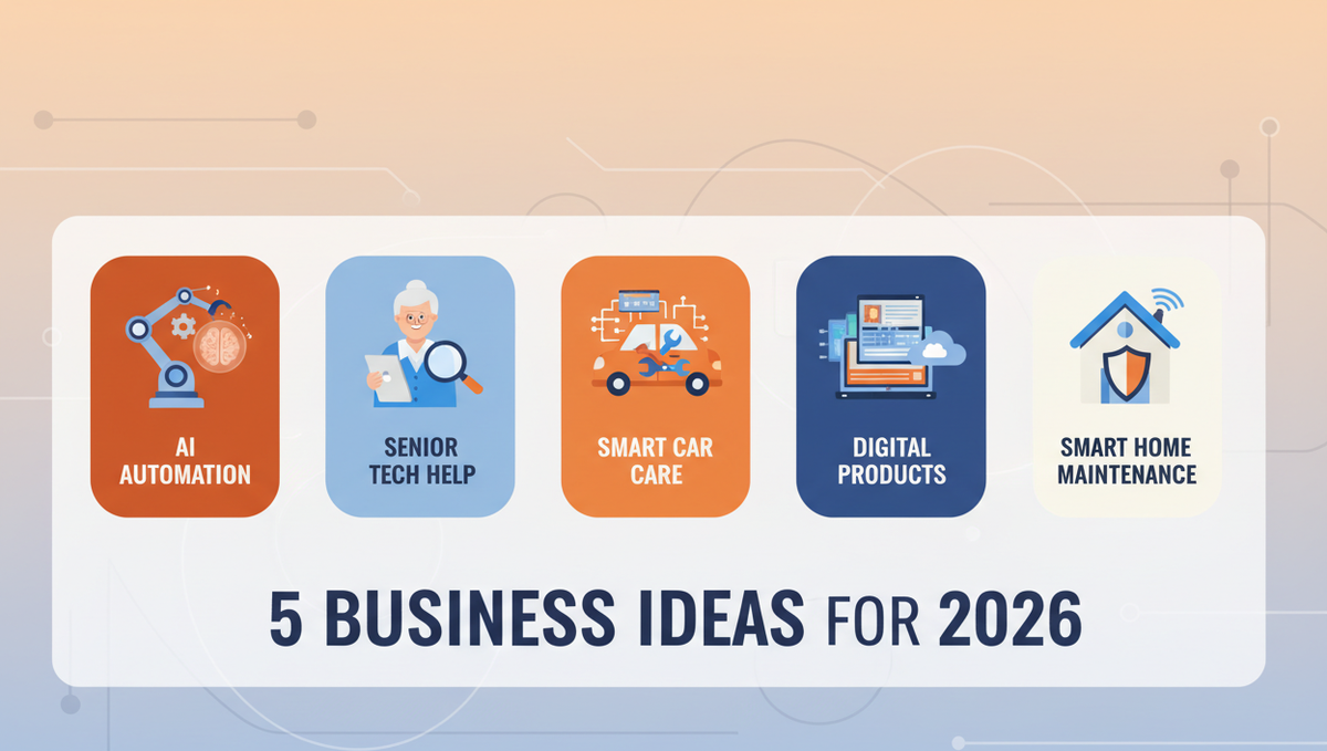 5 High-Demand Business Ideas for 2026 (Low Startup Costs!)
