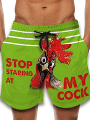Load image into Gallery viewer, STOP STARING AT MY COCK Swim Shorts
