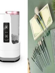 Load image into Gallery viewer, Electric Makeup Brush Cleaner Rechargeable Makeup Brushes Cleaning Tool Automatic Makeup Brush Cleaning Stand Device
